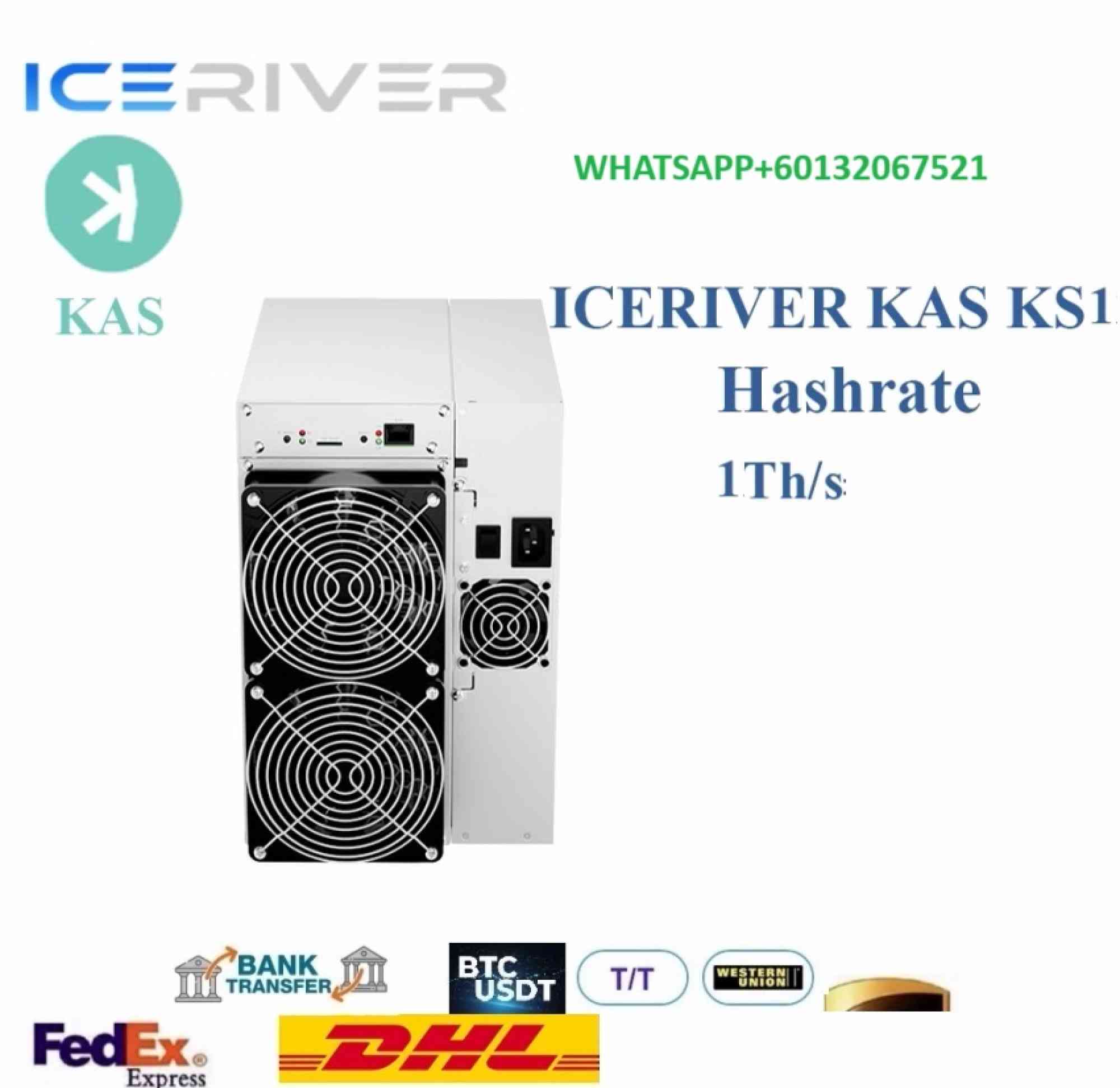  iceRiver ks1 1TH 600w kaspa miner + psu en anuncio clasificado