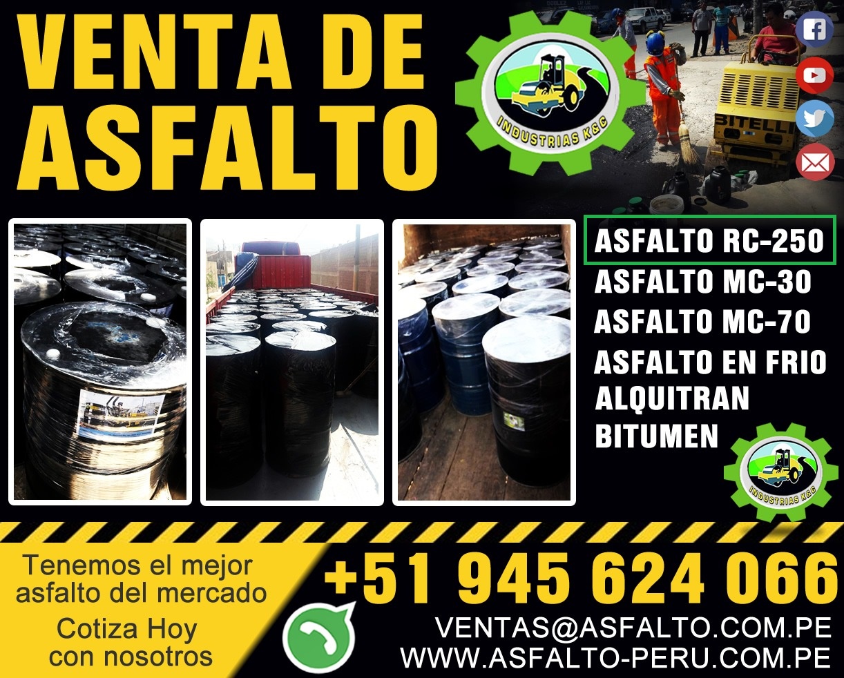 Anuncios de Industria y Agricultura - Anuncios Clasificados Gratis - Todoclasificados, Asfalto rc -250 preparación de asfalto caliente 