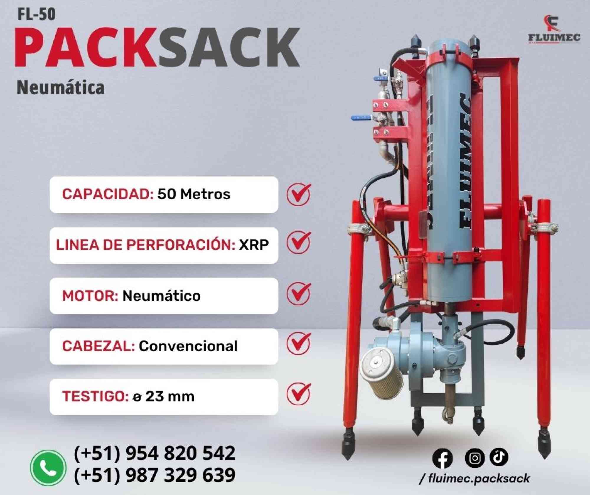 Packsack FL-50  Equipo  para extraer nucleos en venta