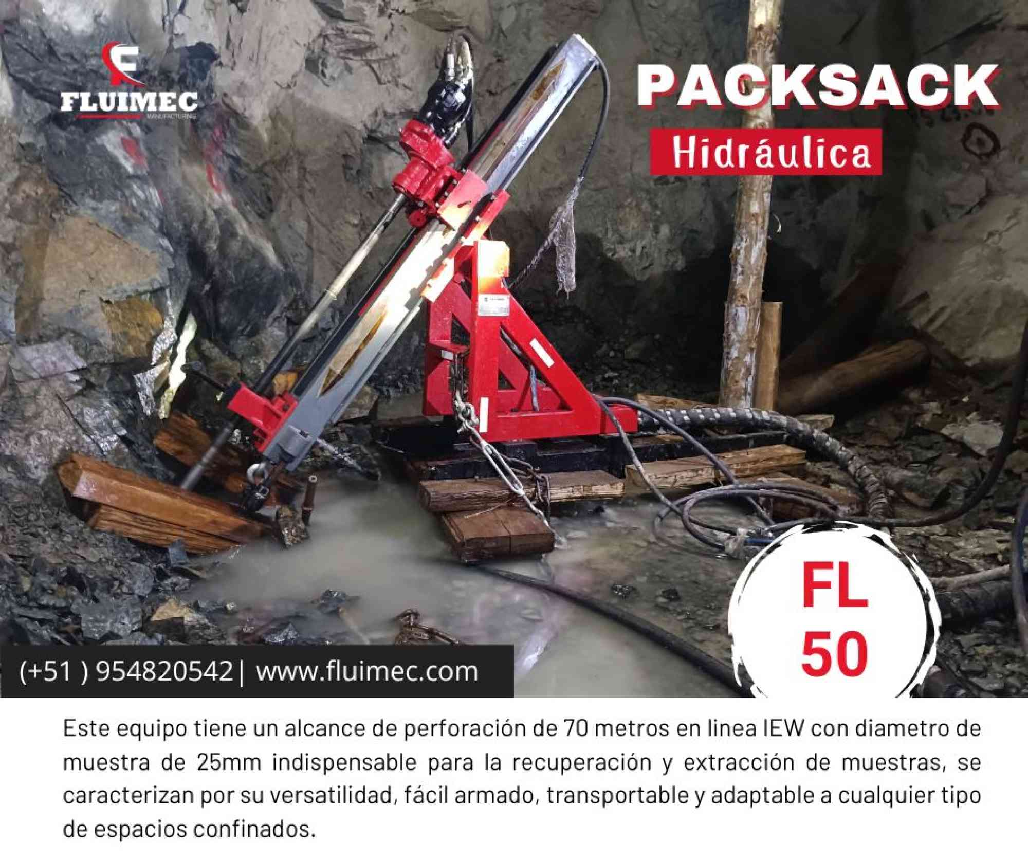 Anuncios de Industria y Agricultura - Anuncios Clasificados Gratis - Todoclasificados, Packsack Hidráulica FL-50 -Equipo para mina