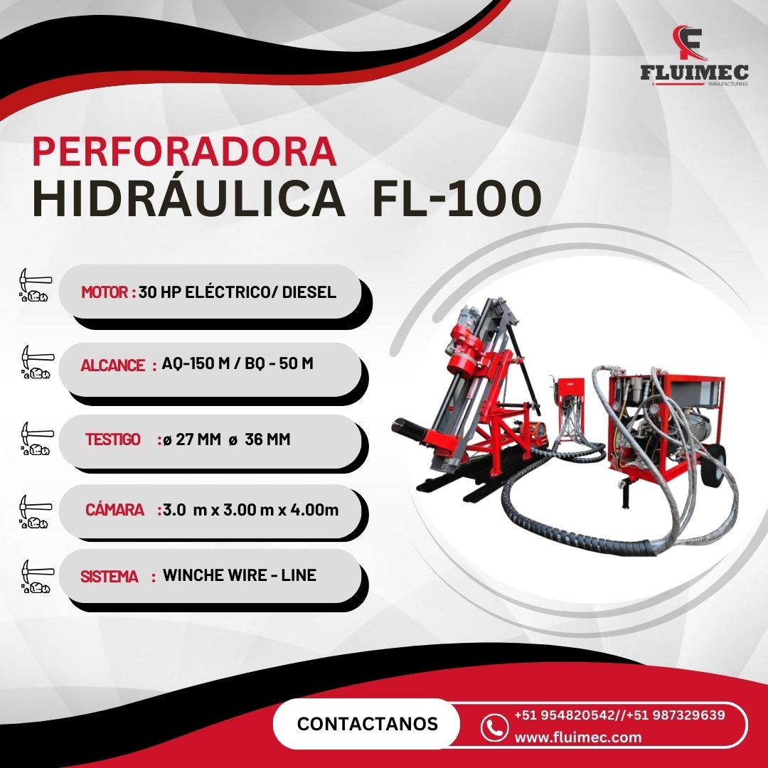 PERFORADORA FL-100 - Eficiente muestreo en anuncio clasificado