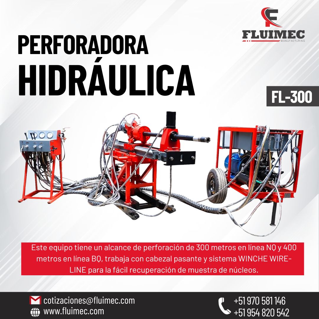 Perforadora Hidráulica FL-300 Fácil uso en anuncio clasificado