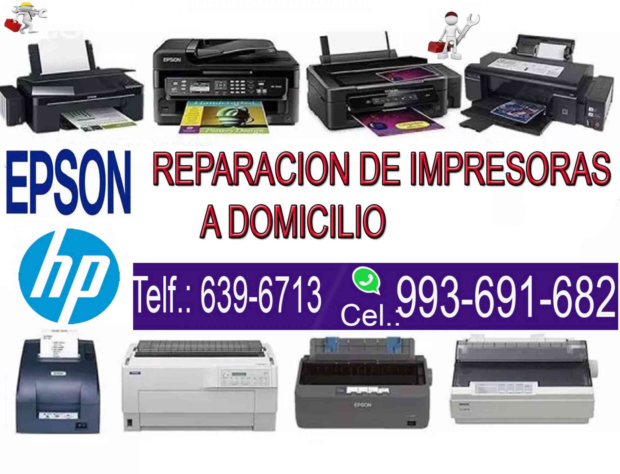 REPARACION IMPRESORAS HP Y EPSON en anuncio clasificado