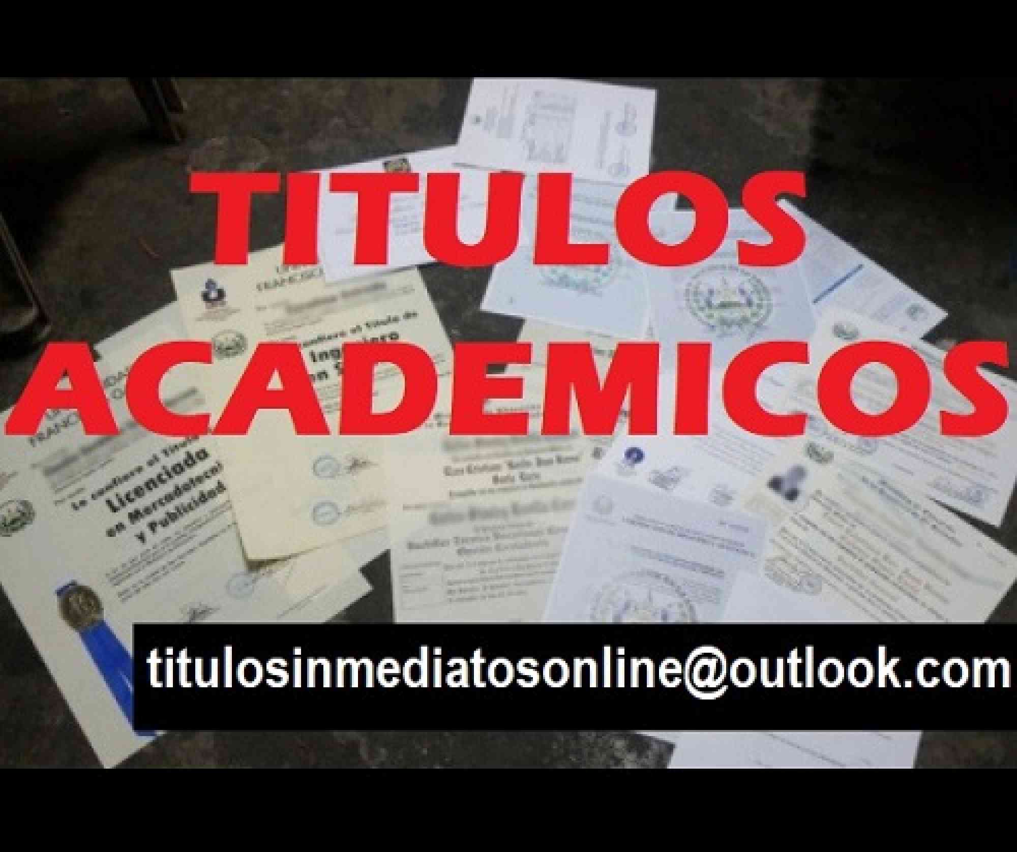 foto de Titulos academicos inmediatos